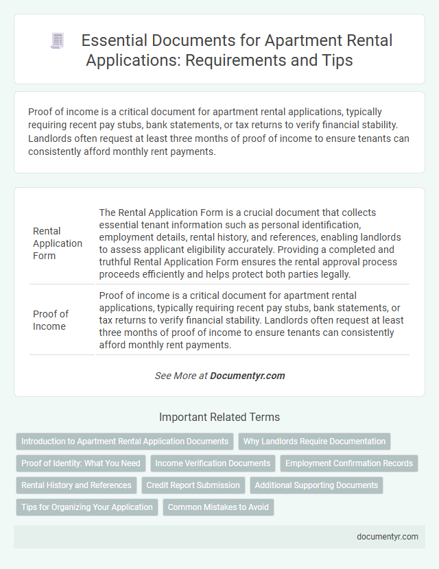 Essential Documents for Apartment Rental Applications: Requirements and Tips