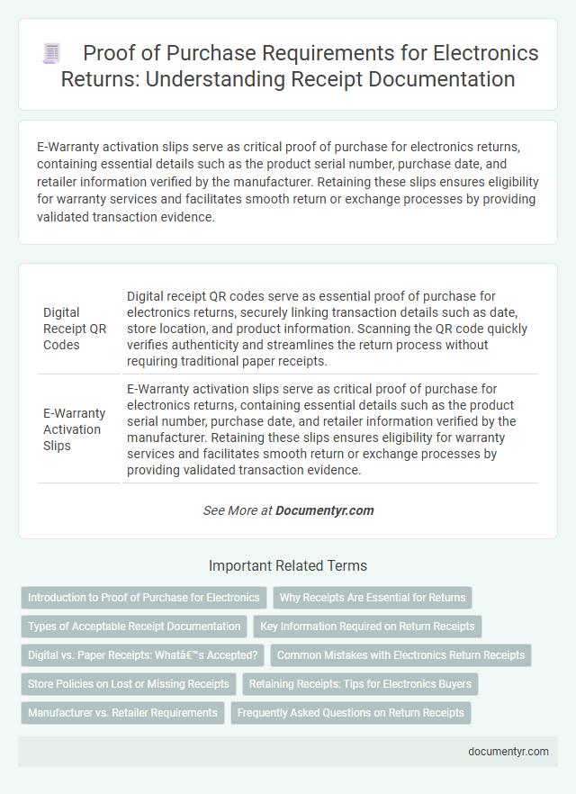 Proof of Purchase Requirements for Electronics Returns: Understanding Receipt Documentation