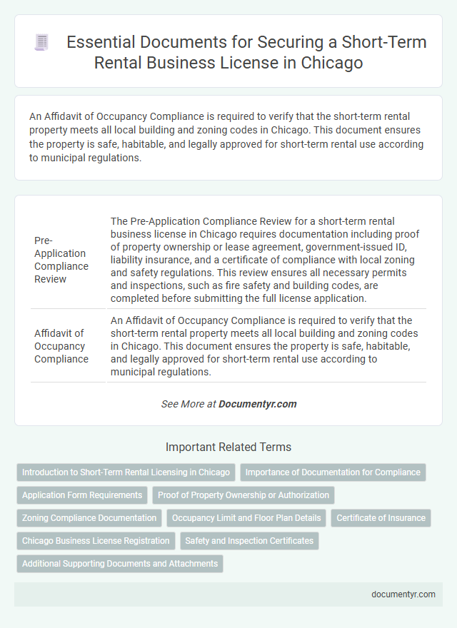 Essential Documents for Securing a Short-Term Rental Business License in Chicago