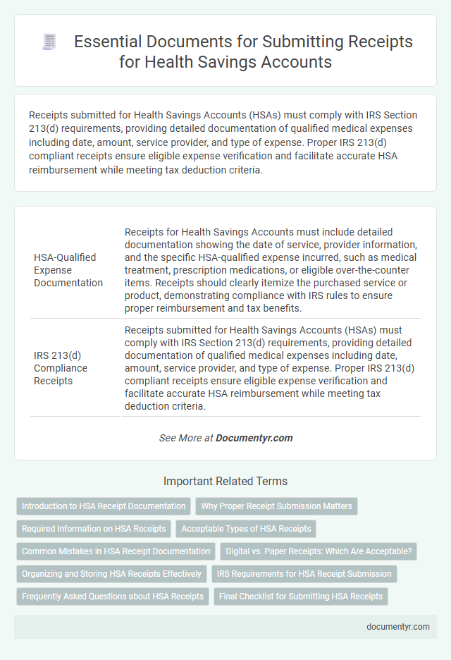 Essential Documents for Submitting Receipts for Health Savings Accounts