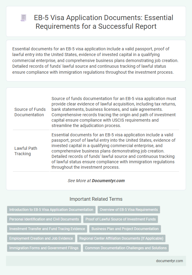 EB-5 Visa Application Documents: Essential Requirements for a Successful Report