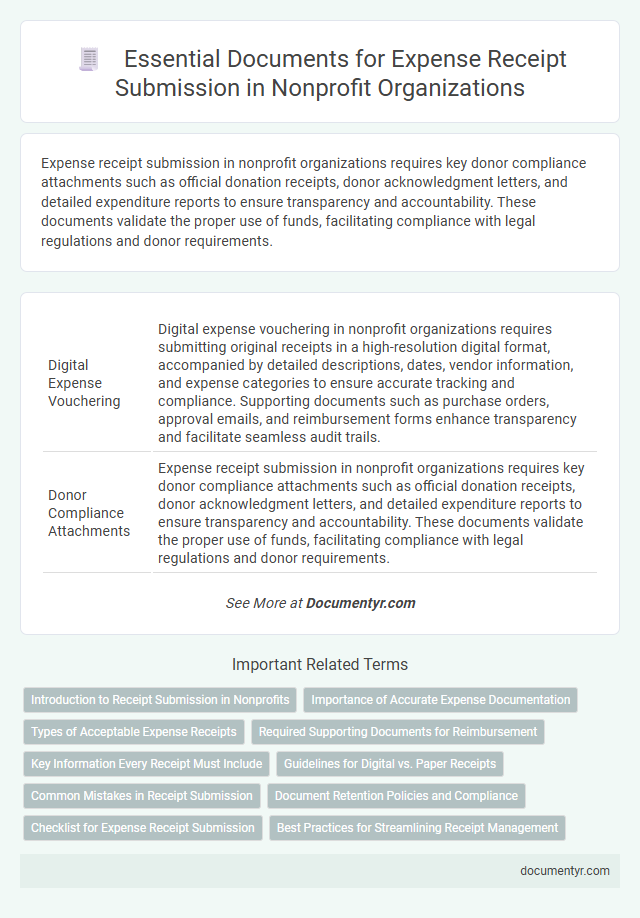 Essential Documents for Expense Receipt Submission in Nonprofit Organizations