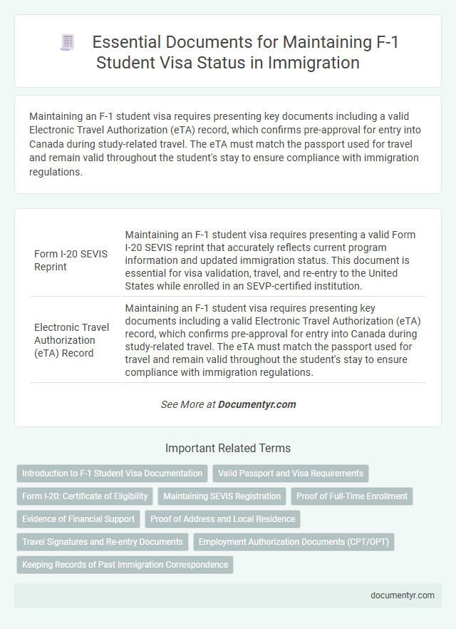 Essential Documents for Maintaining F-1 Student Visa Status in Immigration