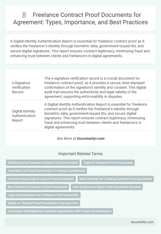 Freelance Contract Proof Documents for Agreement: Types, Importance, and Best Practices