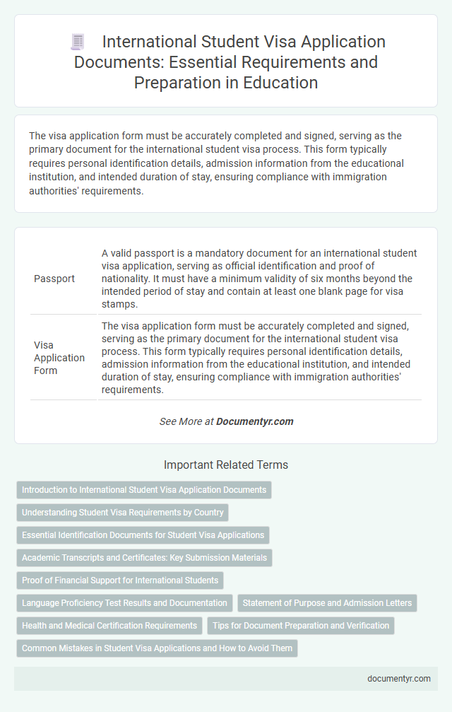 International Student Visa Application Documents: Essential Requirements and Preparation in Education