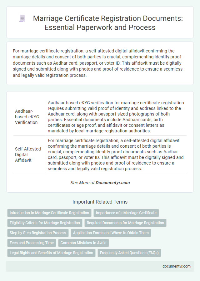 Marriage Certificate Registration Documents: Essential Paperwork and Process
