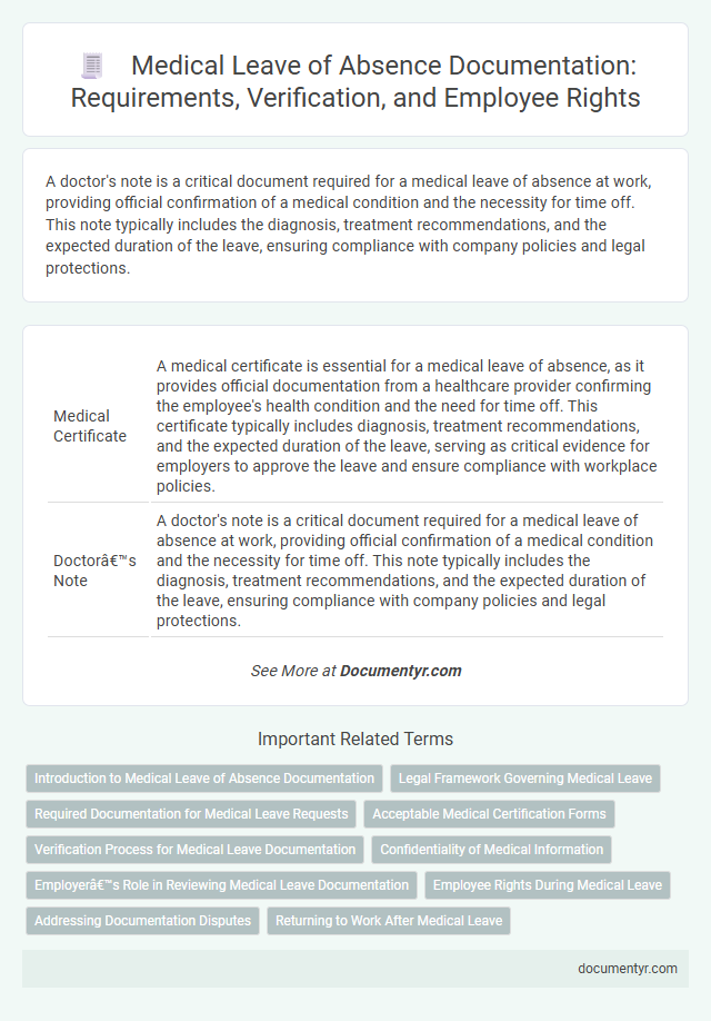 Medical Leave of Absence Documentation: Requirements, Verification, and Employee Rights