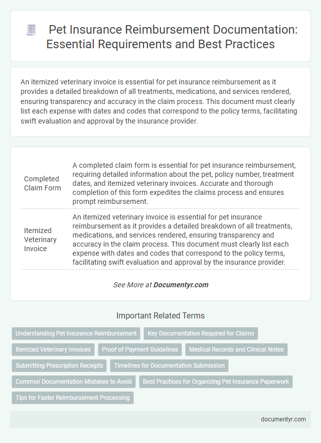 Pet Insurance Reimbursement Documentation: Essential Requirements and Best Practices