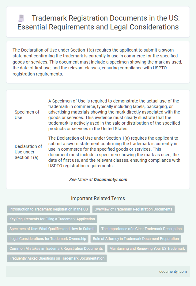 Trademark Registration Documents in the US: Essential Requirements and Legal Considerations