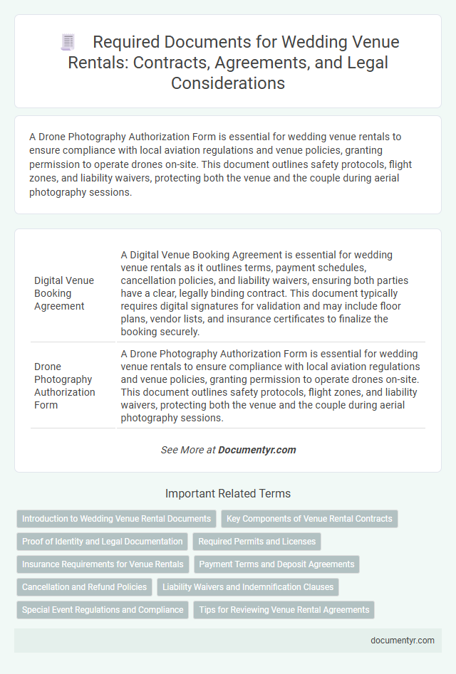 Required Documents for Wedding Venue Rentals: Contracts, Agreements, and Legal Considerations