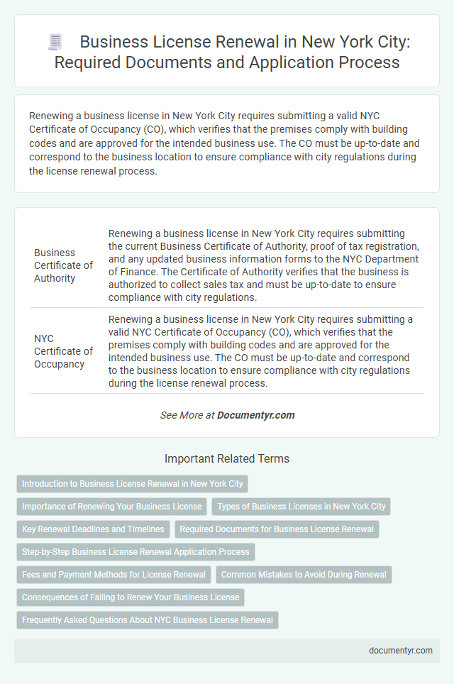 Business License Renewal in New York City: Required Documents and Application Process