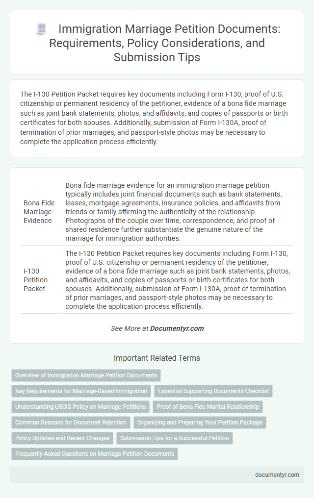 Immigration Marriage Petition Documents: Requirements, Policy Considerations, and Submission Tips