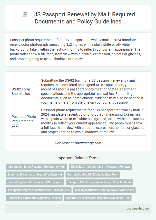 US Passport Renewal by Mail: Required Documents and Policy Guidelines