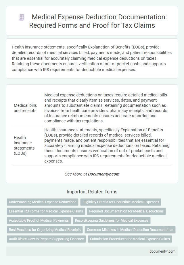 Medical Expense Deduction Documentation: Required Forms and Proof for Tax Claims