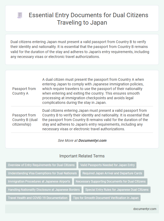 Essential Entry Documents for Dual Citizens Traveling to Japan