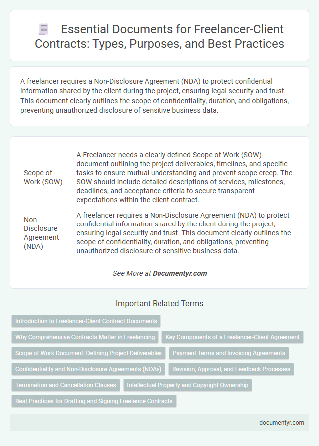 Essential Documents for Freelancer-Client Contracts: Types, Purposes, and Best Practices