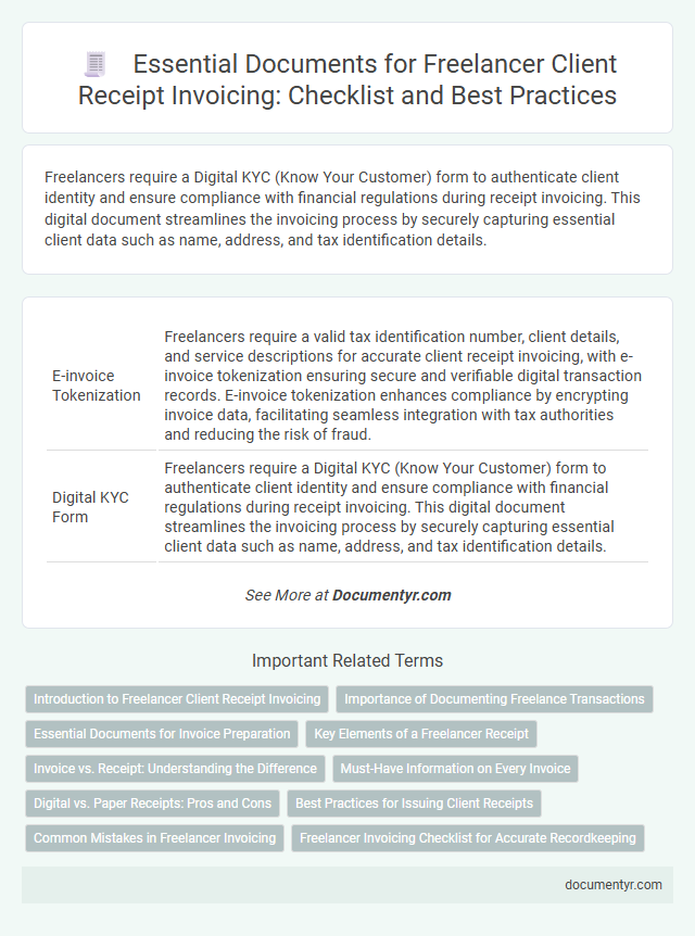 Essential Documents for Freelancer Client Receipt Invoicing: Checklist and Best Practices