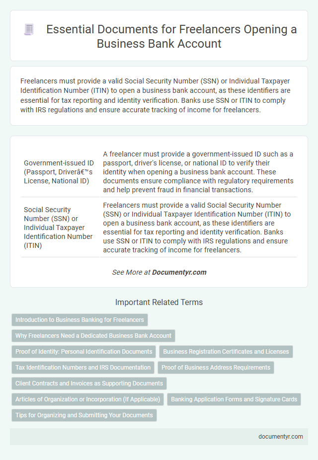 Essential Documents for Freelancers Opening a Business Bank Account