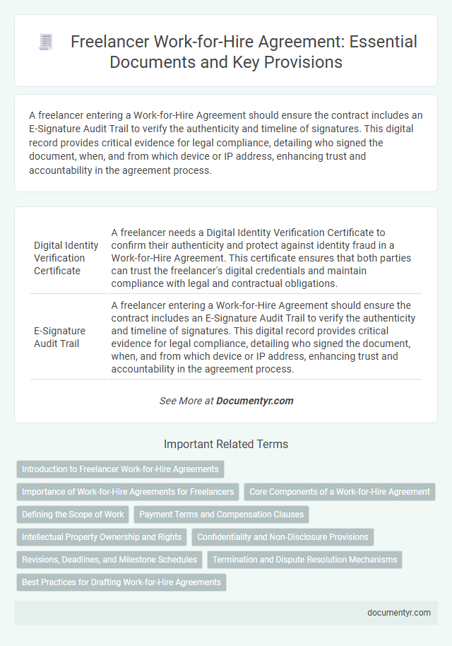 Freelancer Work-for-Hire Agreement: Essential Documents and Key Provisions