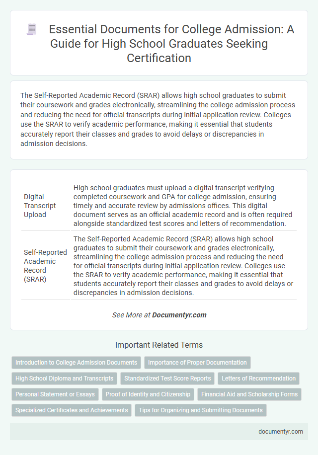 Essential Documents for College Admission: A Guide for High School Graduates Seeking Certification