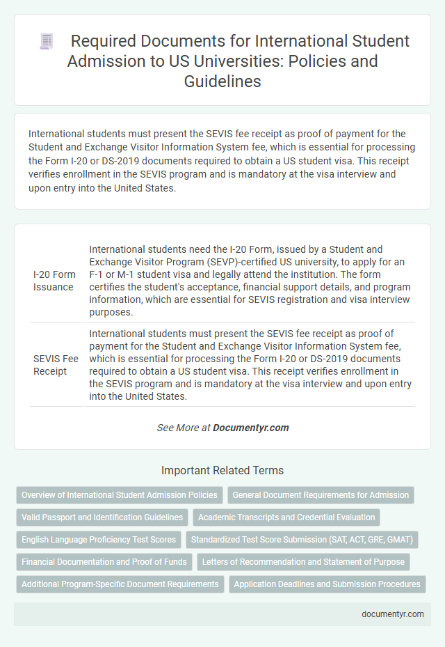Required Documents for International Student Admission to US Universities: Policies and Guidelines