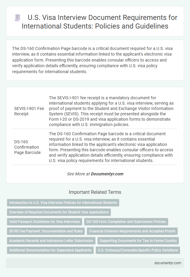 U.S. Visa Interview Document Requirements for International Students: Policies and Guidelines