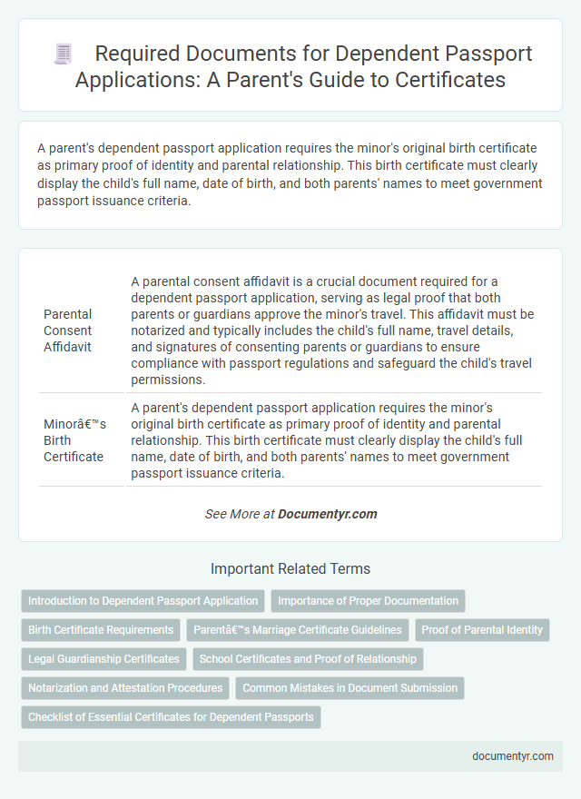 Required Documents for Dependent Passport Applications: A Parent's Guide to Certificates