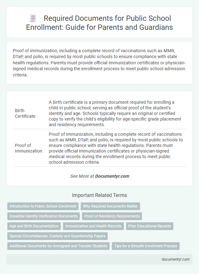 Required Documents for Public School Enrollment: Guide for Parents and Guardians
