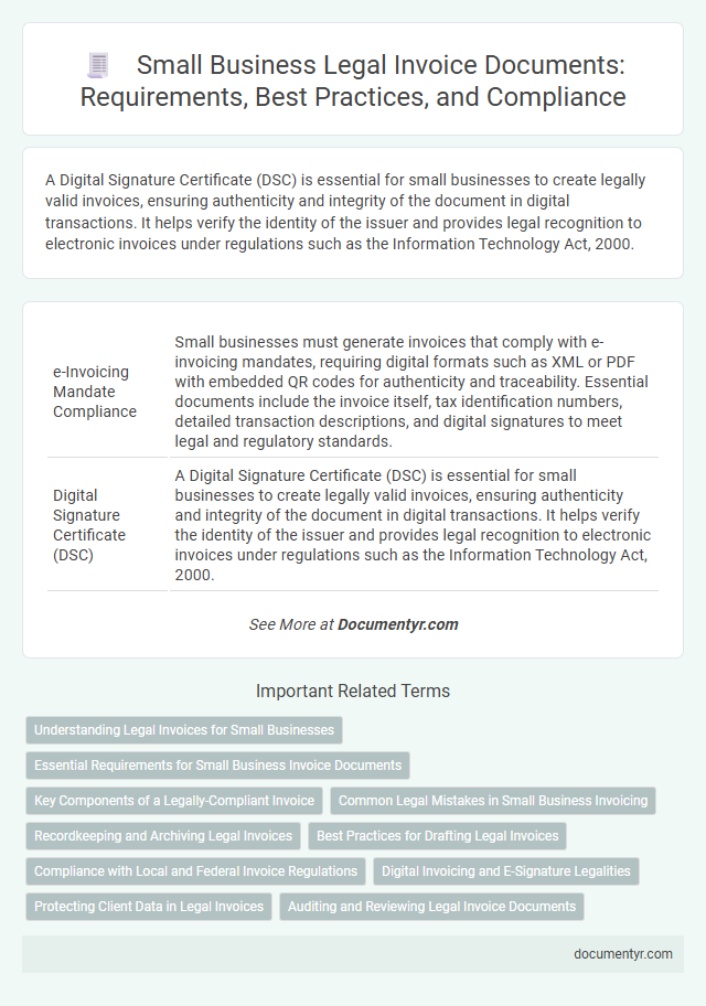 Small Business Legal Invoice Documents: Requirements, Best Practices, and Compliance