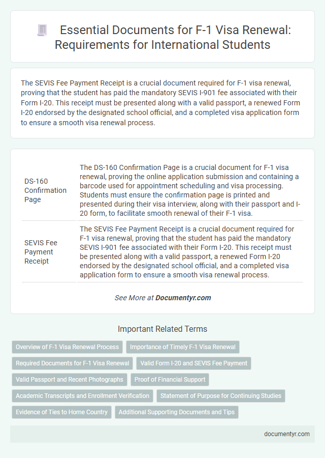 Essential Documents for F-1 Visa Renewal: Requirements for International Students