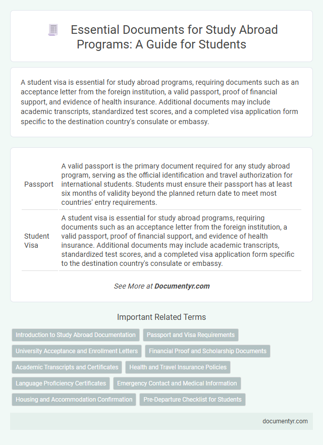 Essential Documents for Study Abroad Programs: A Guide for Students