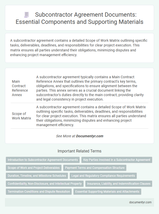 Subcontractor Agreement Documents: Essential Components and Supporting Materials