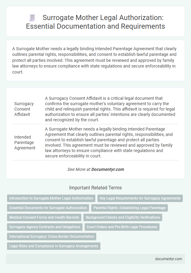 Surrogate Mother Legal Authorization: Essential Documentation and Requirements