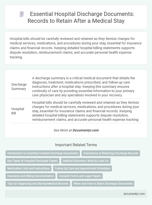 Essential Hospital Discharge Documents: Records to Retain After a Medical Stay