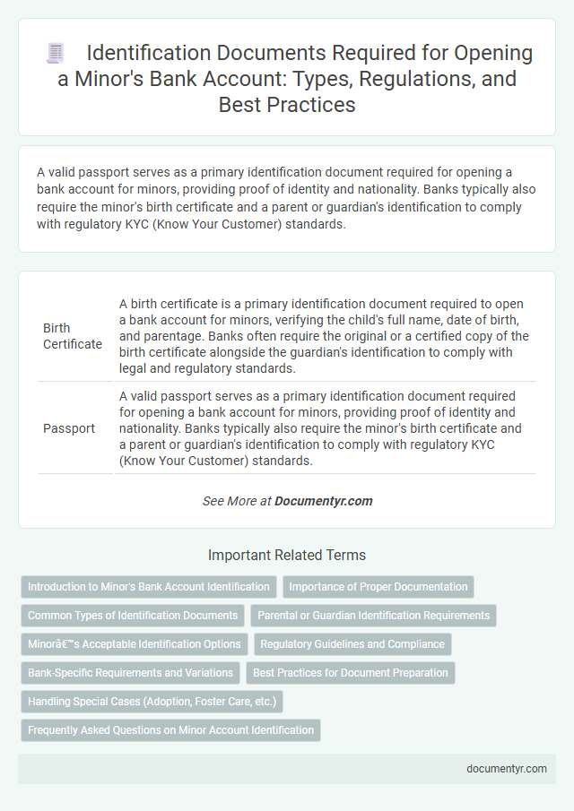 Identification Documents Required for Opening a Minor's Bank Account: Types, Regulations, and Best Practices