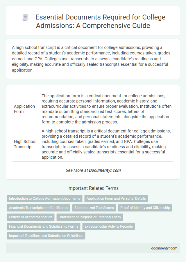 Essential Documents Required for College Admissions: A Comprehensive Guide