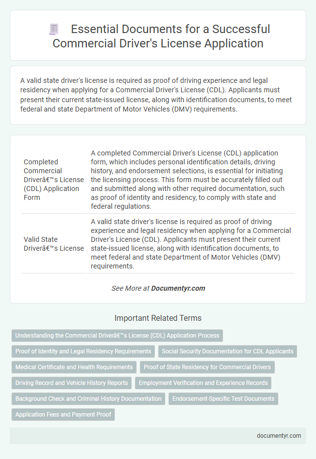 Essential Documents for a Successful Commercial Driver's License Application