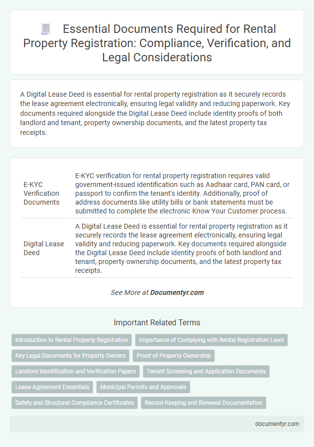 Essential Documents Required for Rental Property Registration: Compliance, Verification, and Legal Considerations