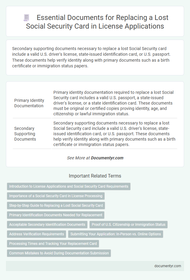 Essential Documents for Replacing a Lost Social Security Card in License Applications