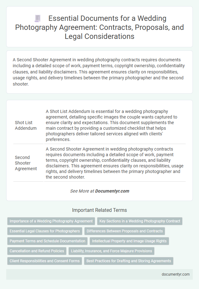 Essential Documents for a Wedding Photography Agreement: Contracts, Proposals, and Legal Considerations