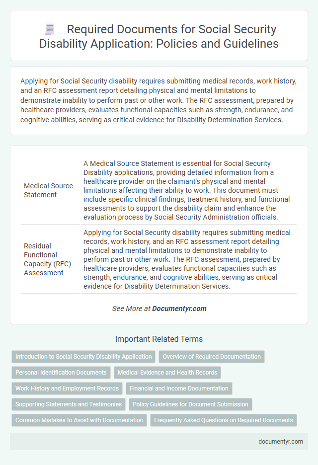 Required Documents for Social Security Disability Application: Policies and Guidelines
