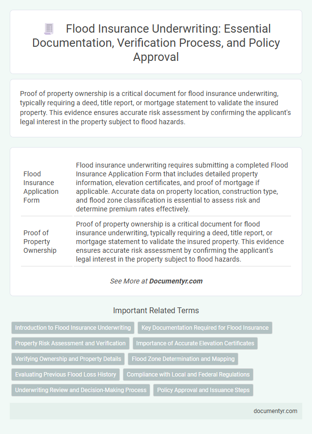 Flood Insurance Underwriting: Essential Documentation, Verification Process, and Policy Approval