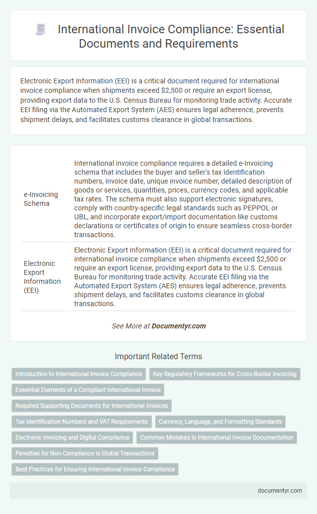 International Invoice Compliance: Essential Documents and Requirements