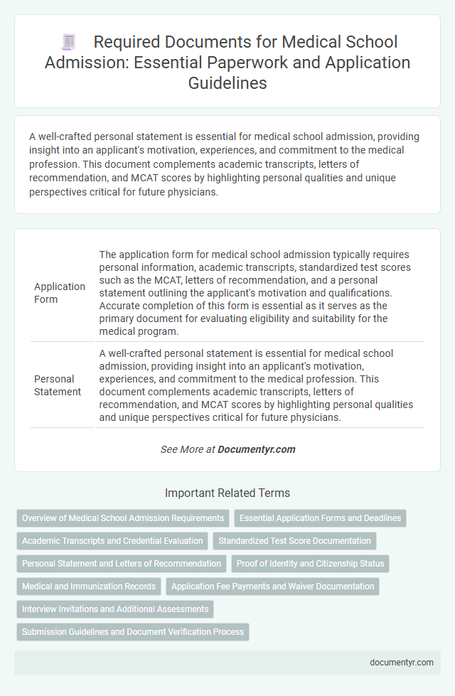 Required Documents for Medical School Admission: Essential Paperwork and Application Guidelines