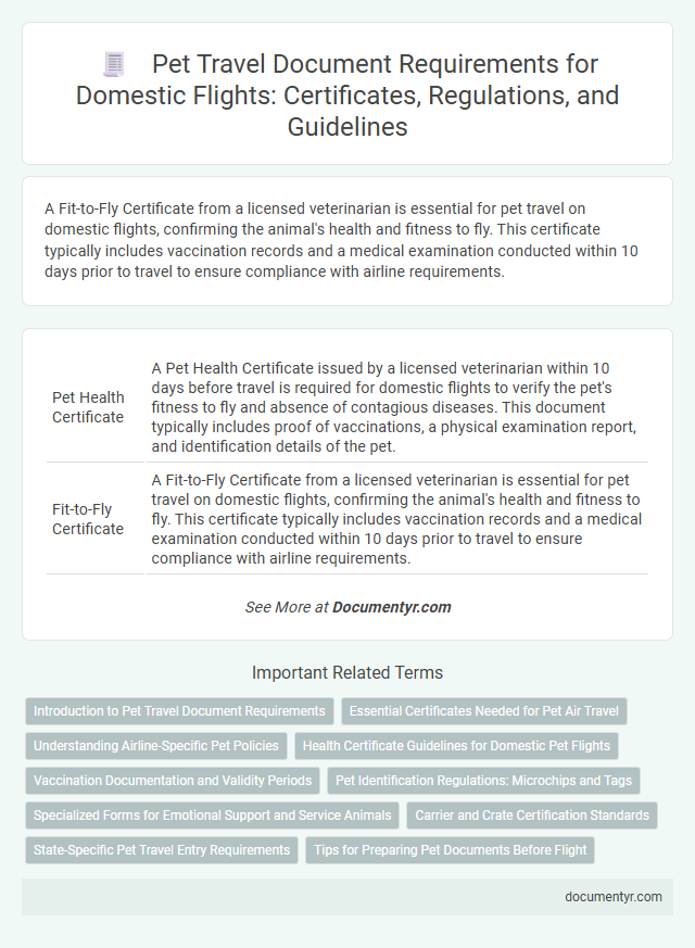 Pet Travel Document Requirements for Domestic Flights: Certificates, Regulations, and Guidelines