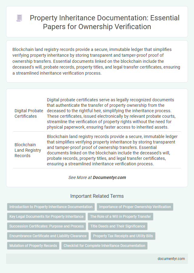 Property Inheritance Documentation: Essential Papers for Ownership Verification