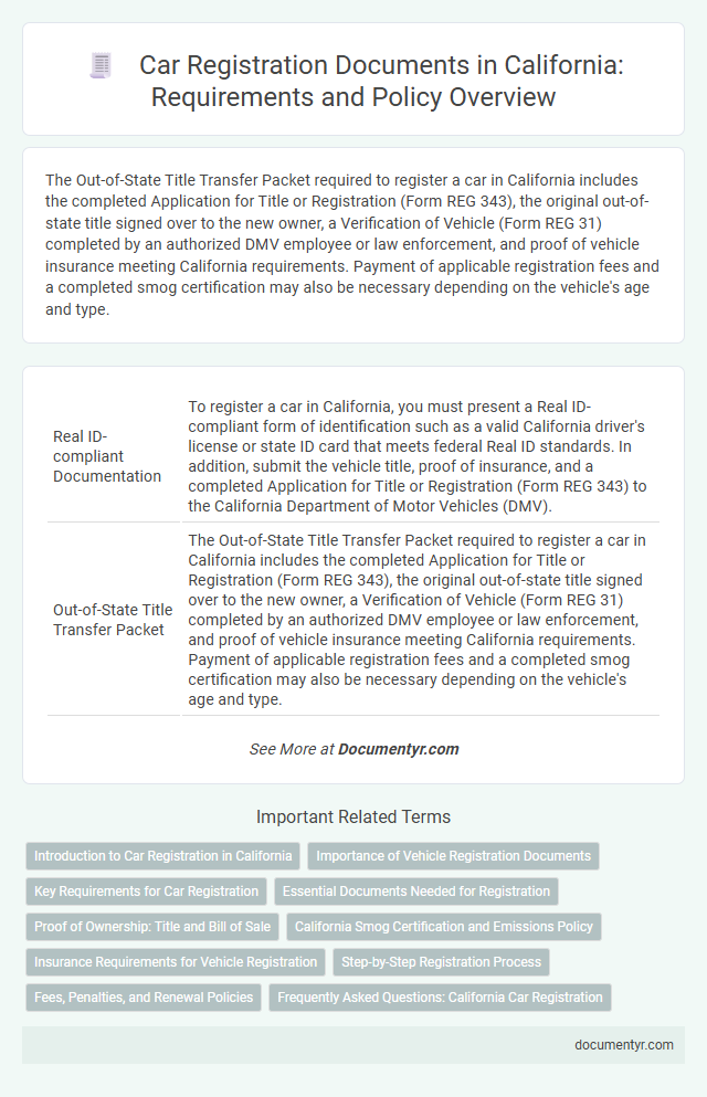 Car Registration Documents in California: Requirements and Policy Overview