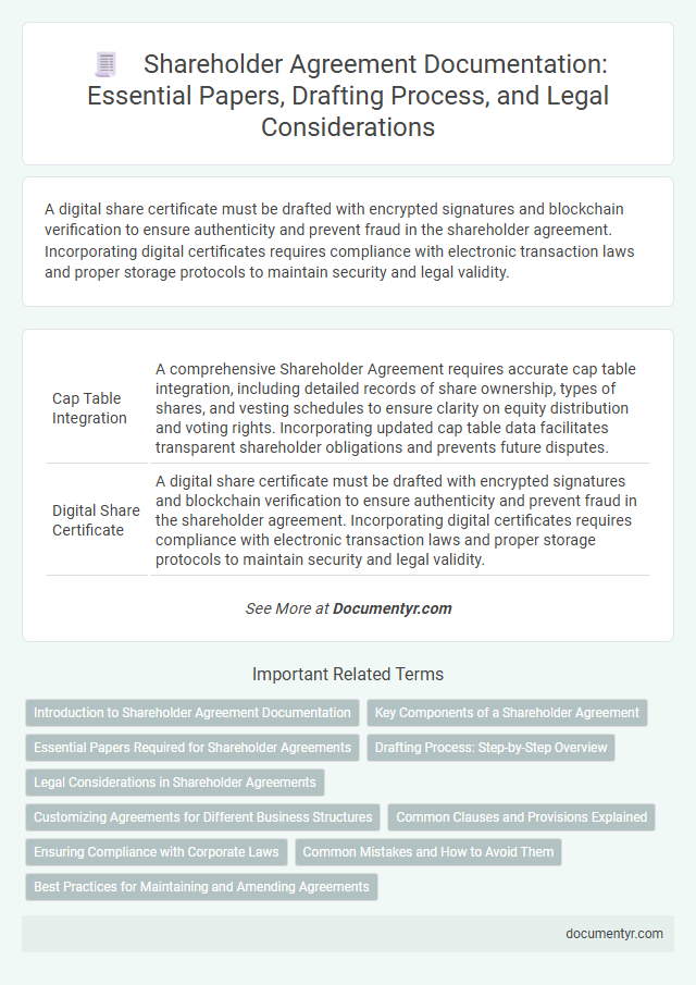 Shareholder Agreement Documentation: Essential Papers, Drafting Process, and Legal Considerations