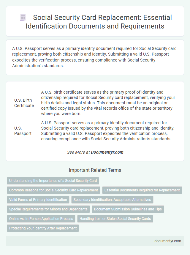 Social Security Card Replacement: Essential Identification Documents and Requirements
