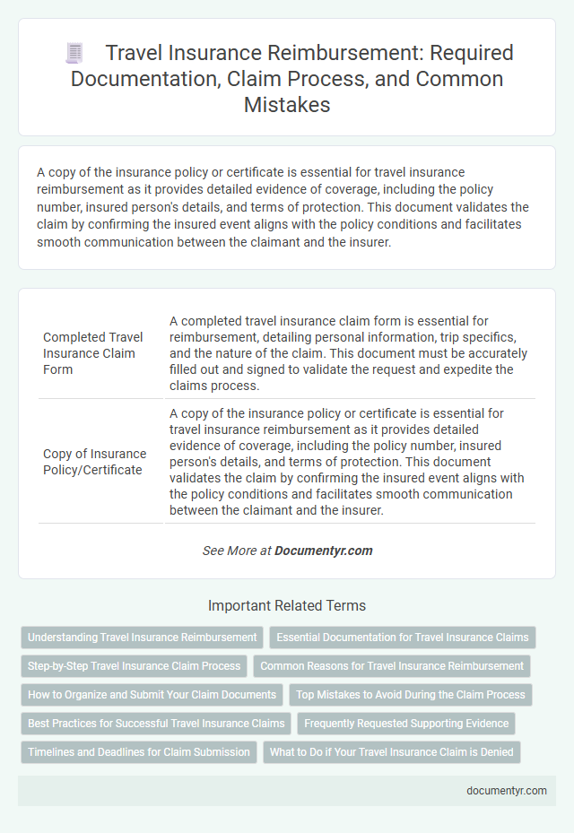 Travel Insurance Reimbursement: Required Documentation, Claim Process, and Common Mistakes